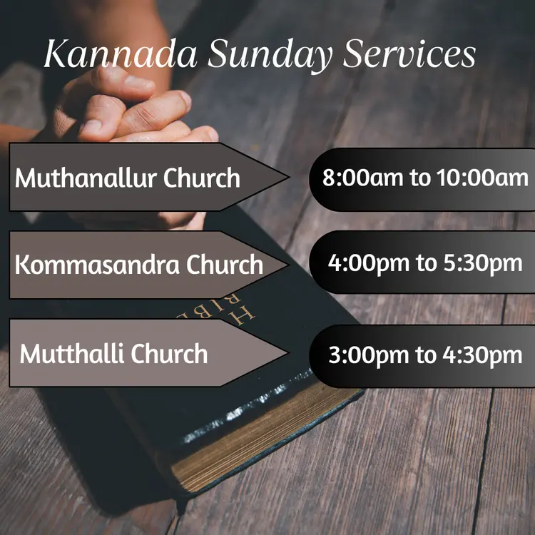 Kannada Services Timings