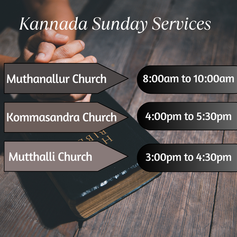 Kannada Services Timings Kannada Services Timings